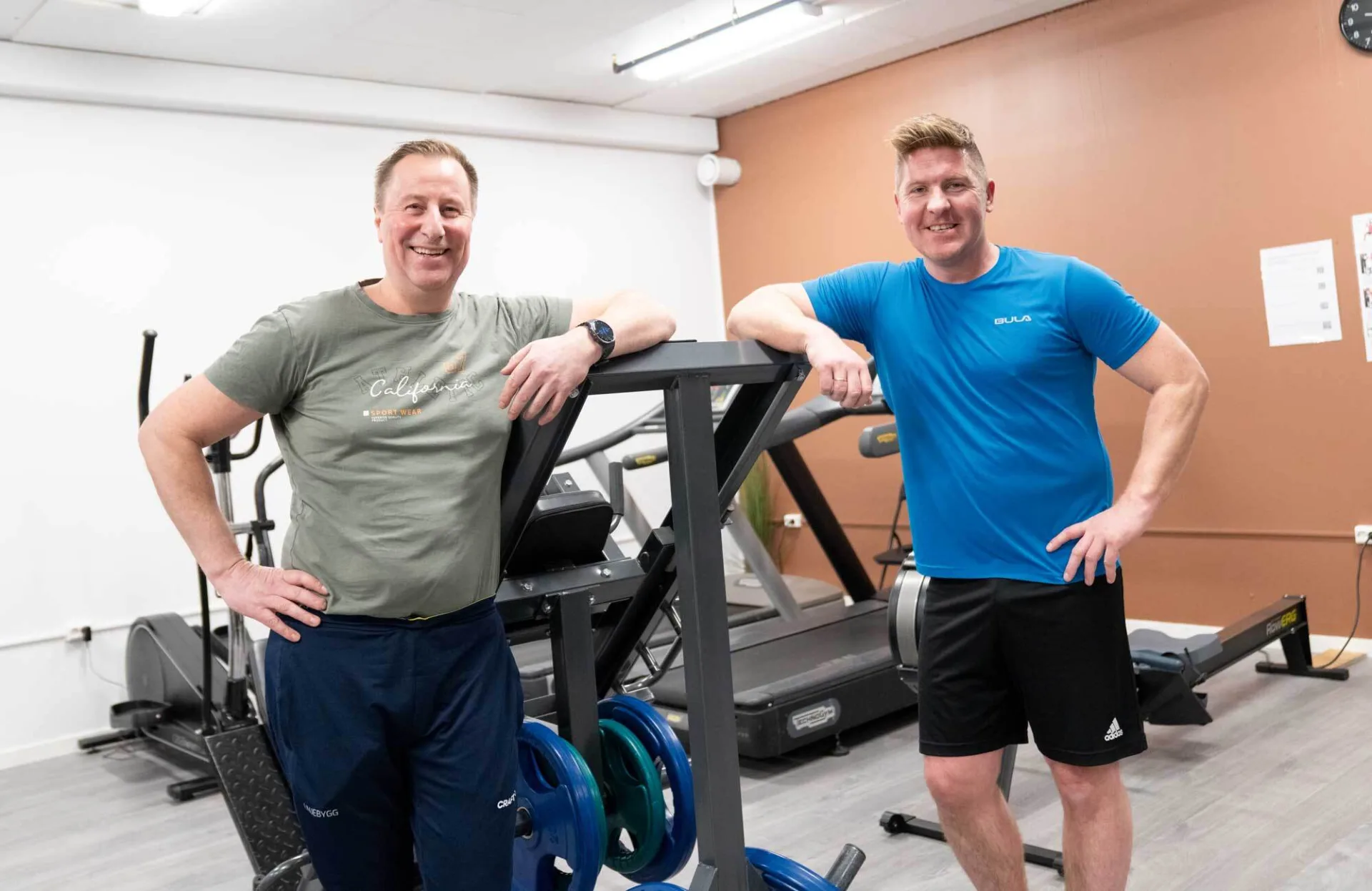 Bilde av Egil Rekdal og Einar Aspås Brakstad som er styremedlemmer i Tiriltrim, og ivrige trimmere.