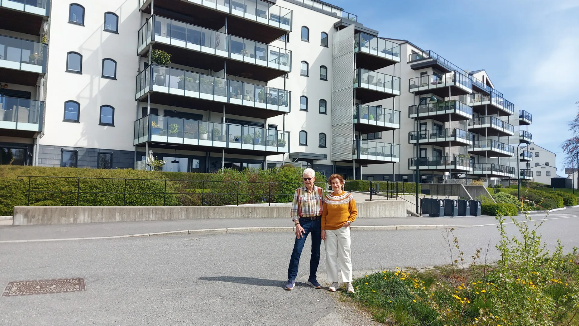 Sameiet Fuhr Park 1 i Grimstad. Sameiet består av to bygg på seks etasjer hver, med totalt 40 leiligheter.