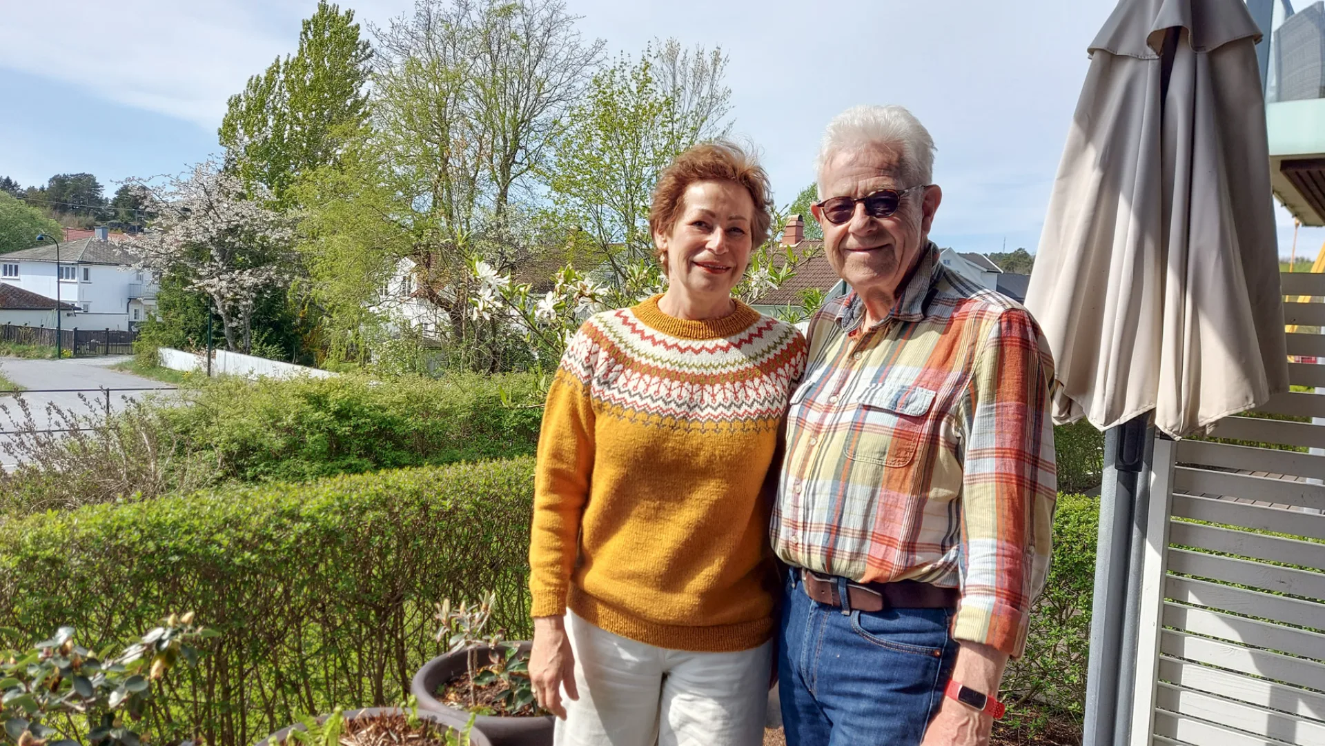 Styreleder Katrine Lyngstad og teknisk leder Lasse Lyngstad.